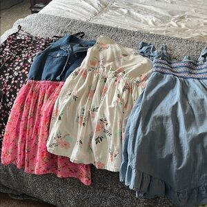 4 Floral and Denim Dress Collection bundle